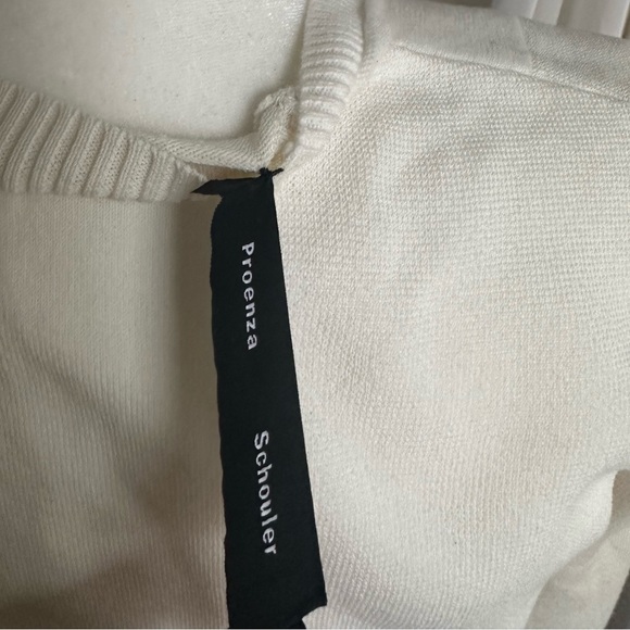 [NEW ARRIVAL] Proenza Schouler Crème Knit Top, Asymmetrical Small (S) - Picture 3 of 13